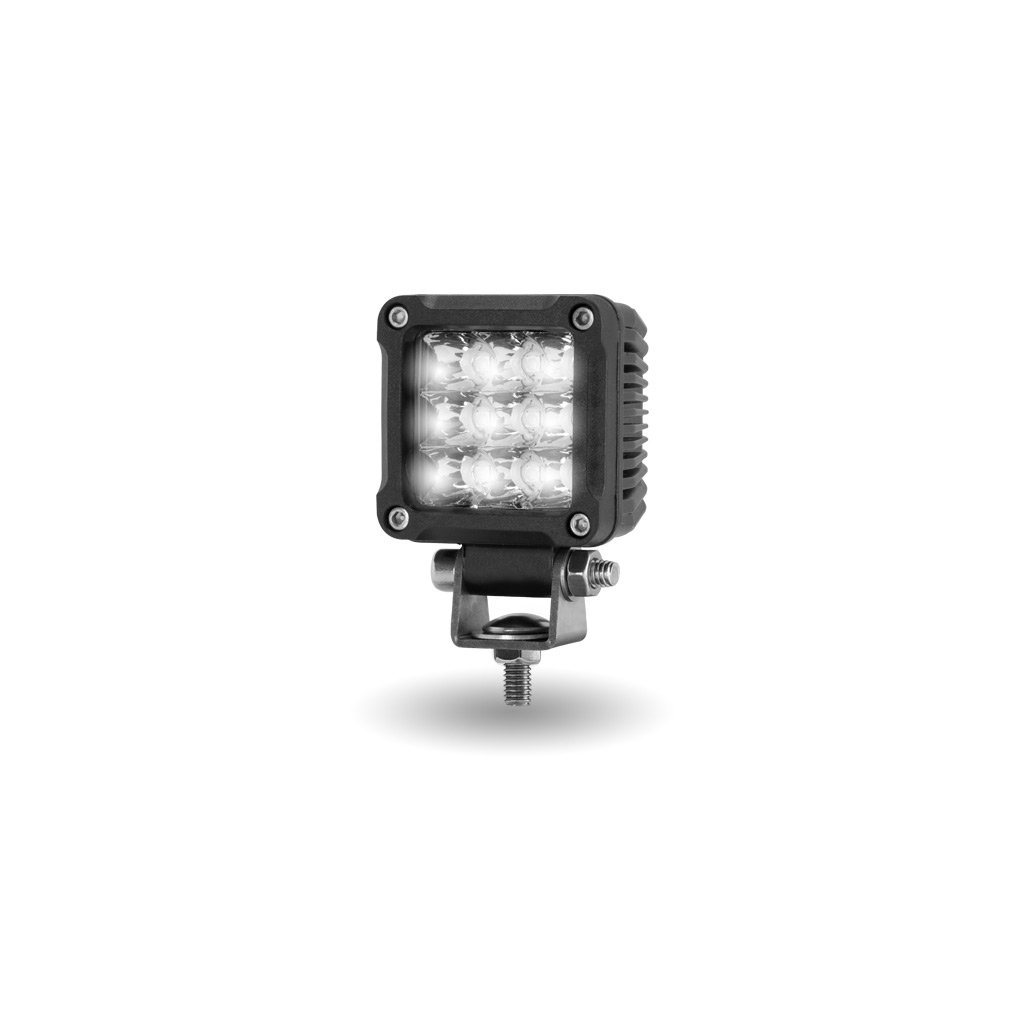 2" Mini Square Spot LED Work Lamp - Clear Lens | 1500 Lumens