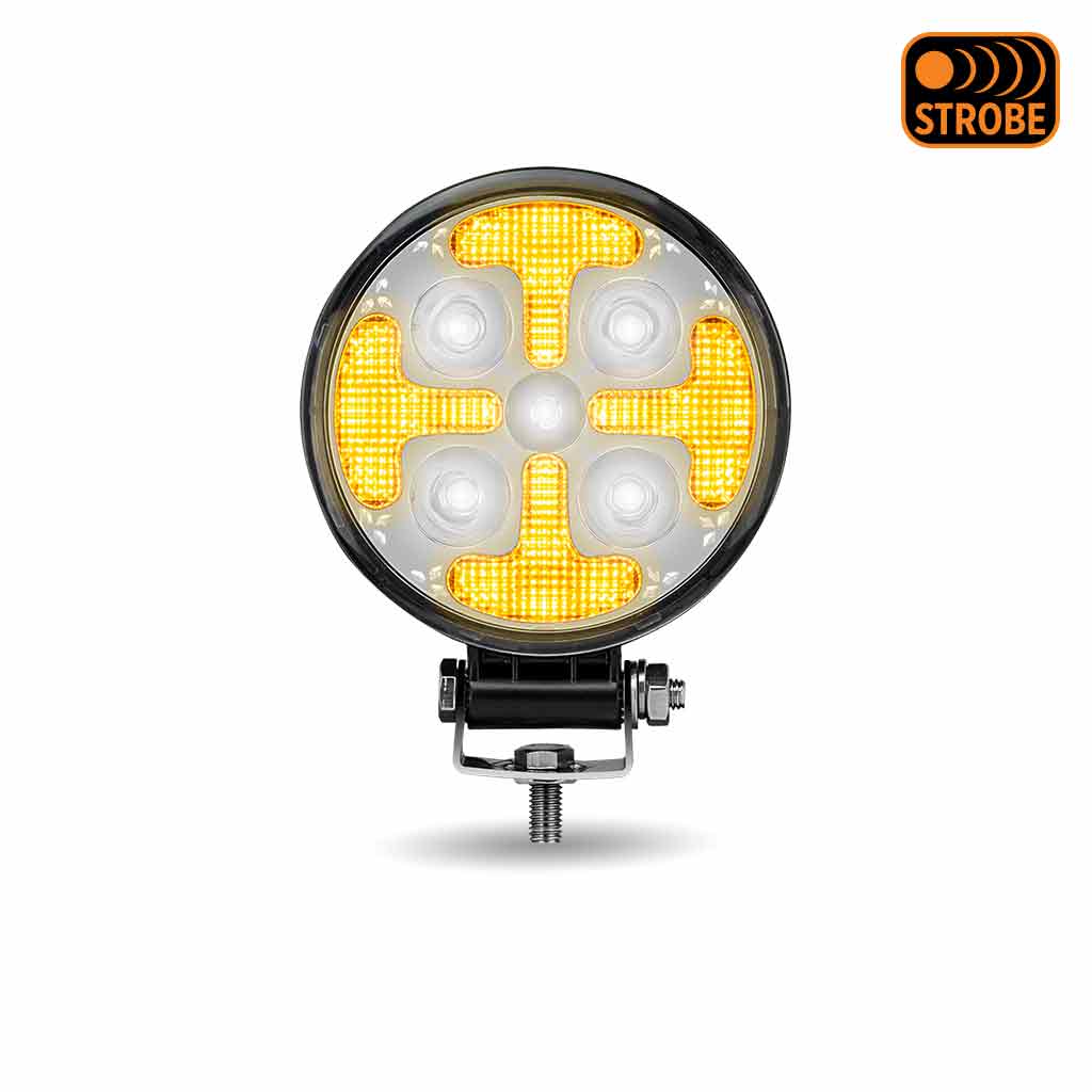 4.5" Round LED Work Lamp with Strobe Function - Spot Beam | 1800 Lumens - Thumbnail 7