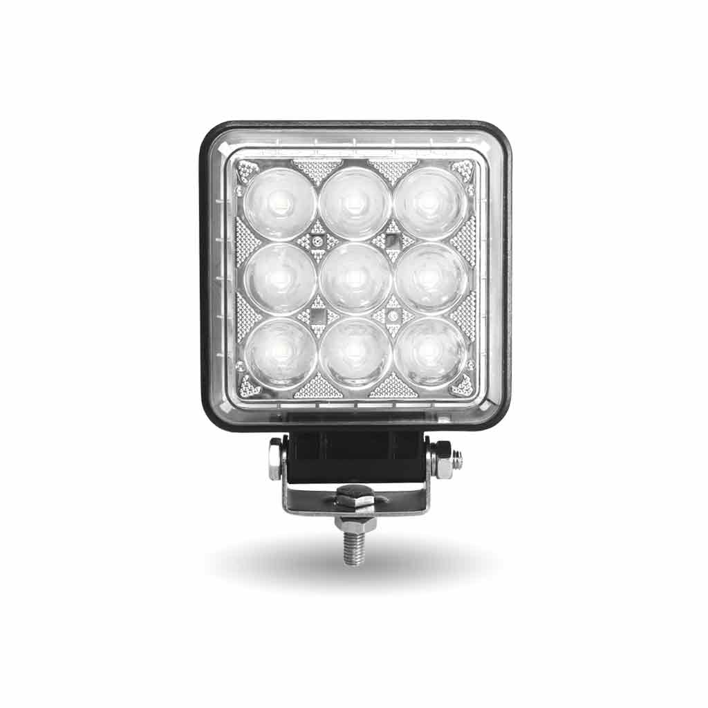 4.25" Square LED Work Lamp with Strobe Function - Spot Beam | 3500 Lumens - Thumbnail 5