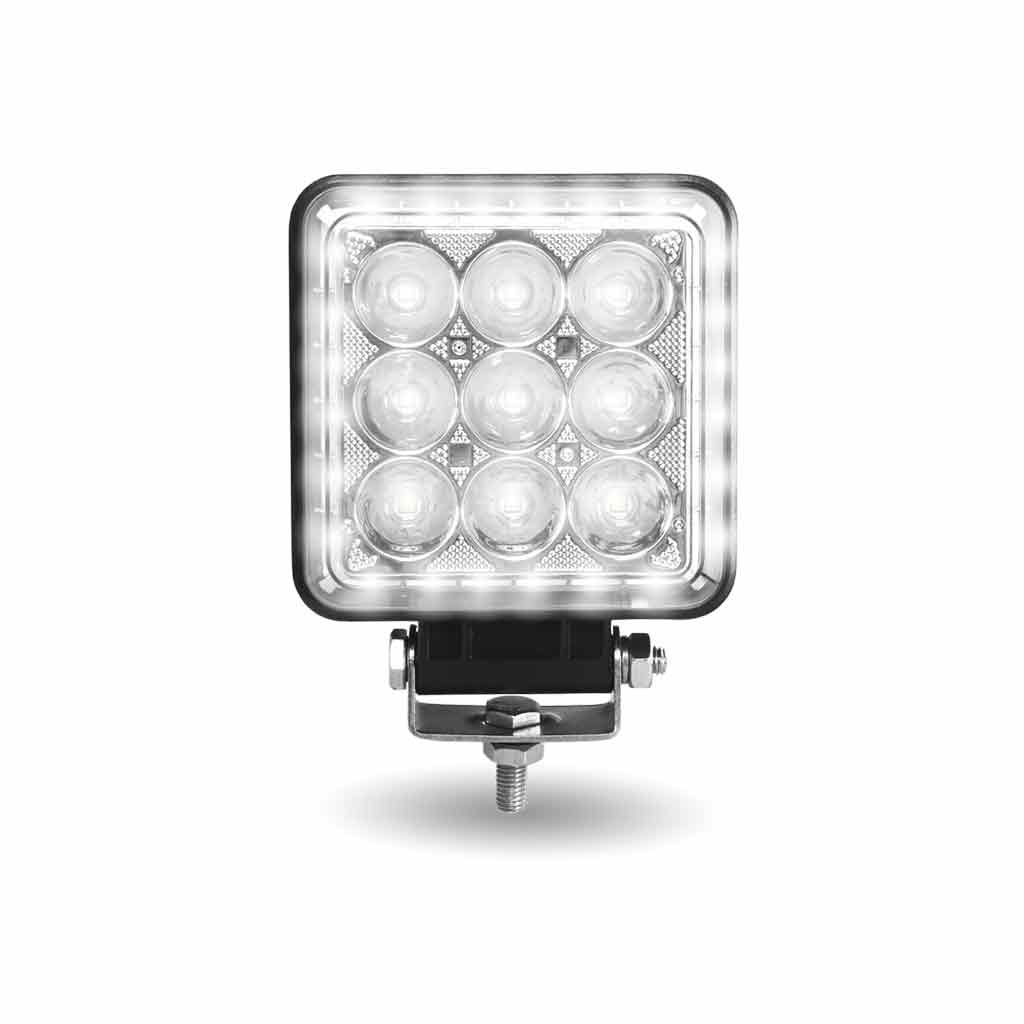4.25" Radiant Series Square LED Work Lamp with Maximum Light Output - Spot & Flood Combo | 4000 Lumens - Thumbnail 2