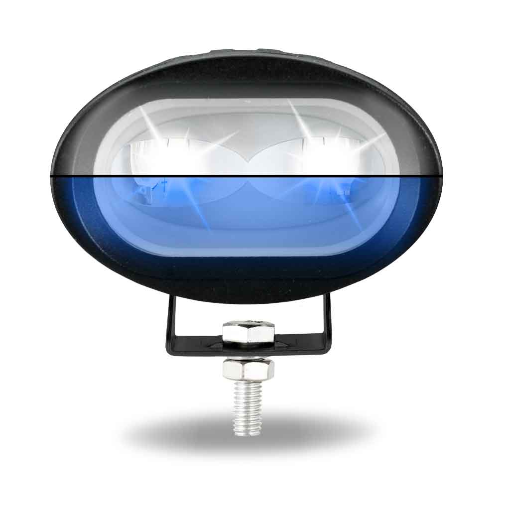 Dual Color Series White/Blue LED Heavy Duty Work Lamp with Dual Color Function - Spot Beam | 1000 Lumens - Thumbnail 2