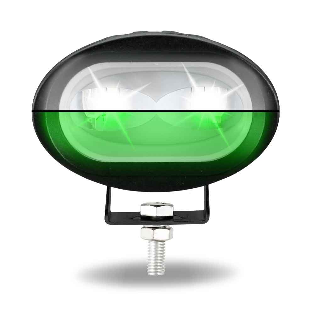Dual Color Series White/Green LED Heavy Duty Work Lamp with Dual Color Function - Spot Beam | 1000 Lumens - Thumbnail 7