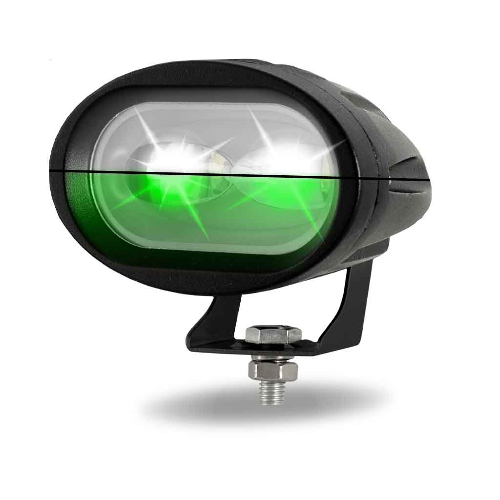 Dual Color Series White/Green LED Heavy Duty Work Lamp with Dual Color Function - Spot Beam | 1000 Lumens - Thumbnail 10