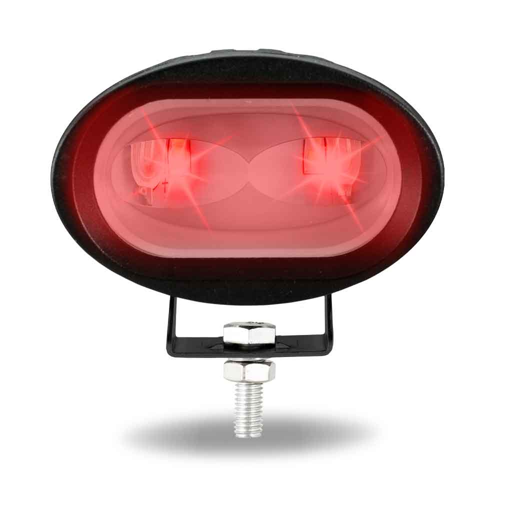 Dual Color Series White/Red LED Heavy Duty Work Lamp with Dual Color Function - Spot Beam | 1000 Lumens