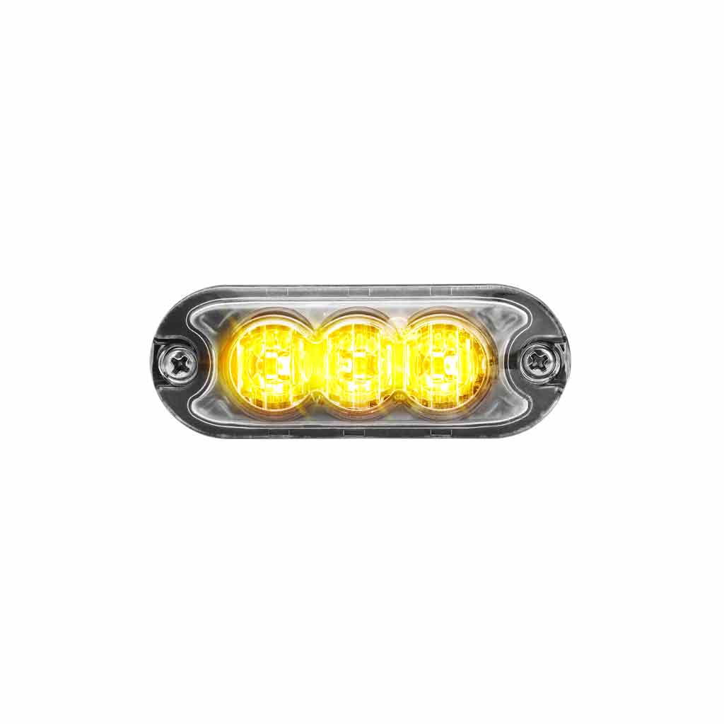 Class 1 Warning Series Surface Mount Slim LED Directionals - Amber Strobe | 36 Flash Patterns | 3 Diodes - Thumbnail 3