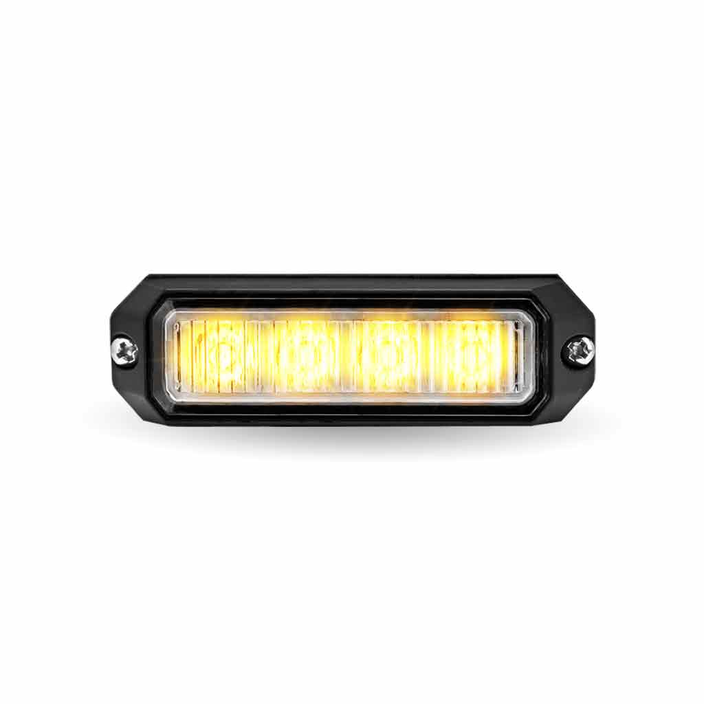 Class 1 Warning Series Surface Mount LED Directionals - Amber Strobe | 36 Flash Patterns | 4 Diodes - Thumbnail 6