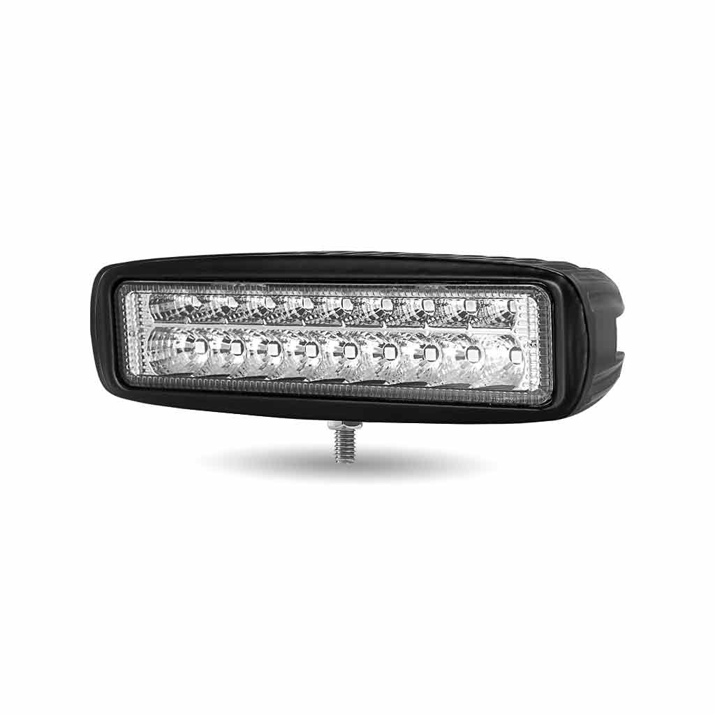 6" Rectangle LED Work Lamp with Strobe Function - Spot Beam | 1400 Lumens - Thumbnail 2