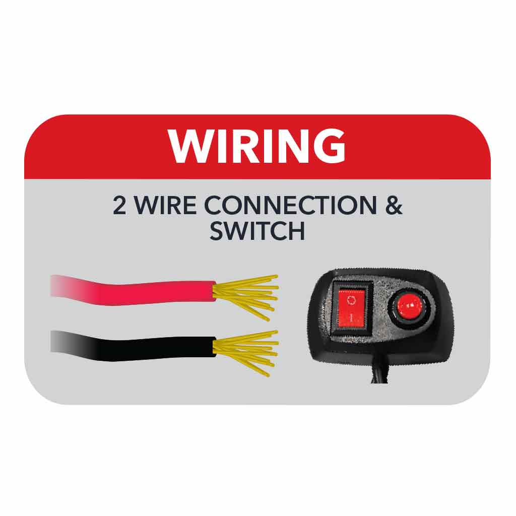 11" Light Bar Permanent Mount LED Warning Light - Switch & Button Controller | 3 Flash Patterns - Thumbnail 9