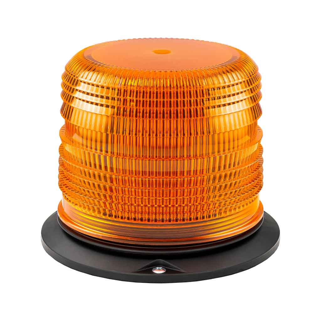 Class 1 Beacon Medium Profile Permanent Mount LED Warning Light - Amber | 36 Flash Patterns