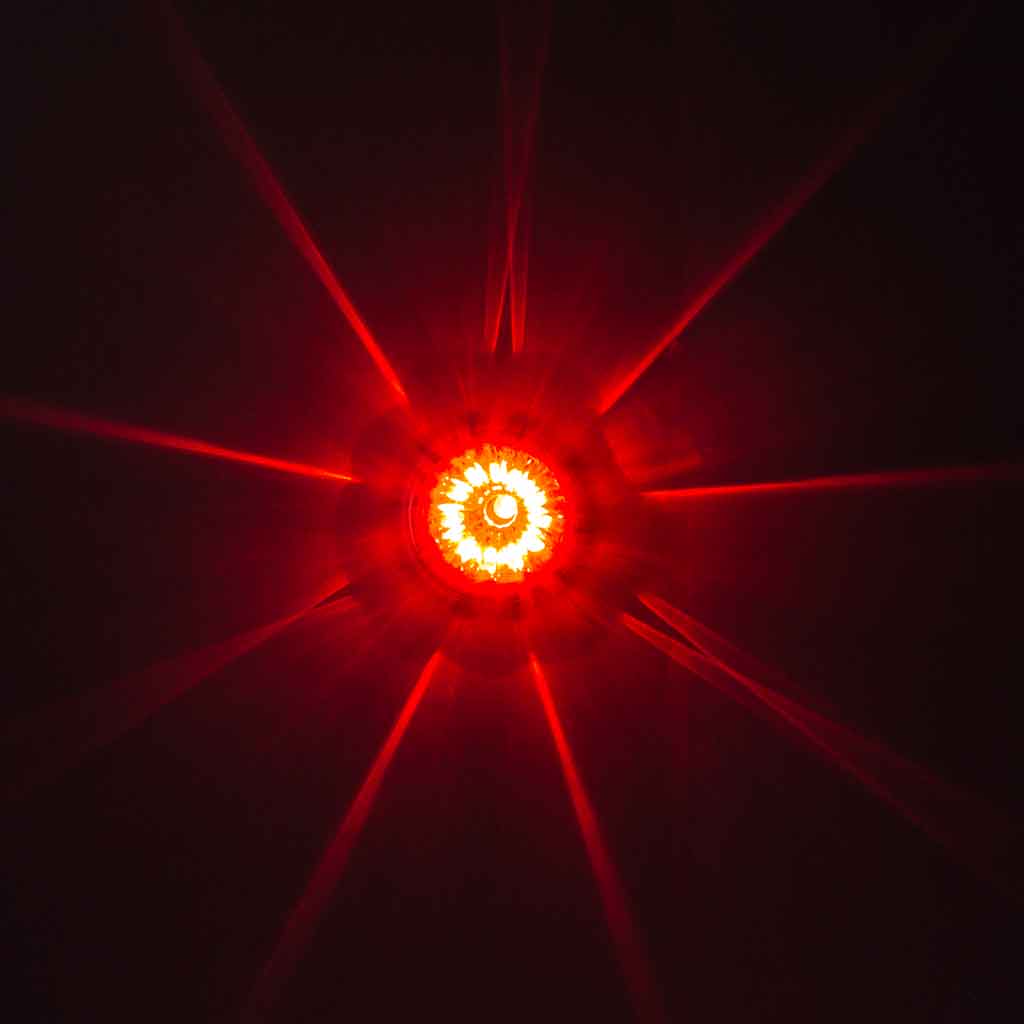 Red Stop, Turn & Tail Star-Burst Watermelon LED Light - 19 Diodes