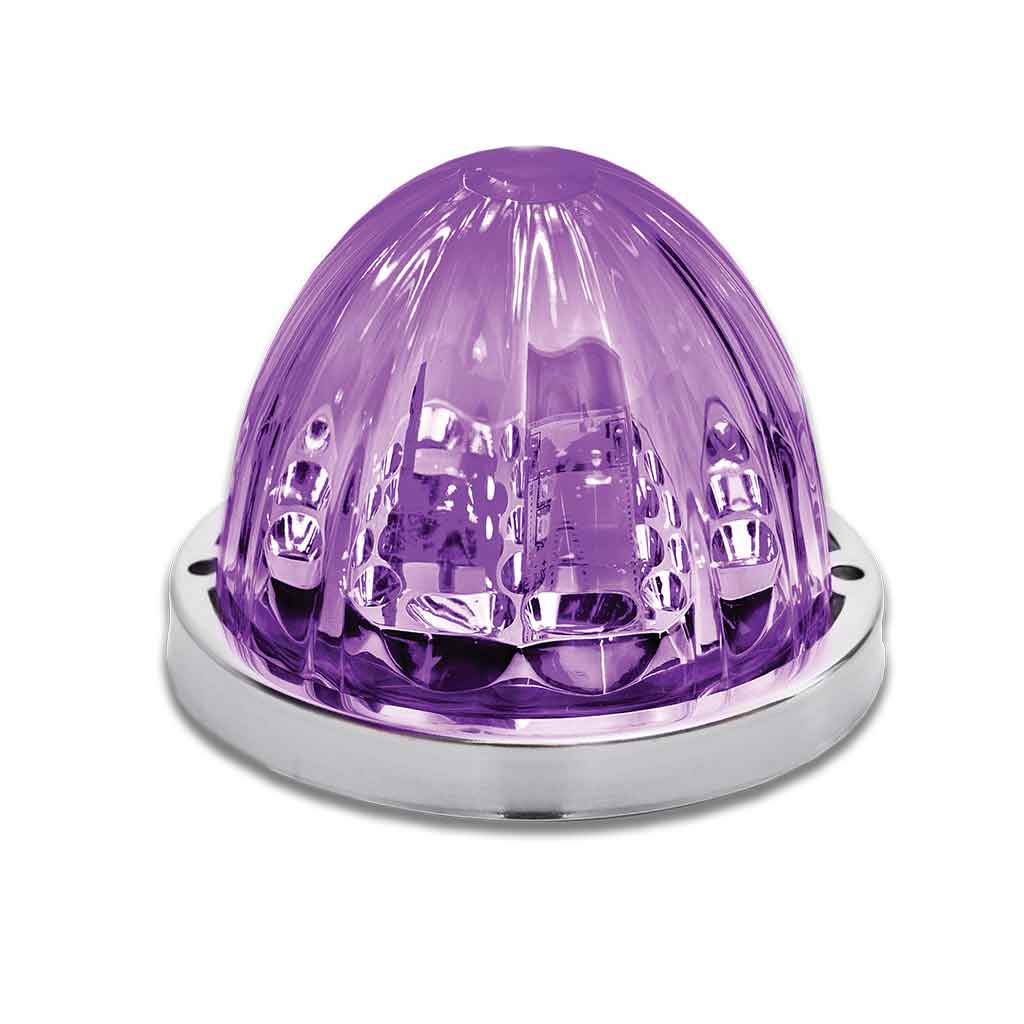 Red Stop, Turn & Tail to Purple Auxiliary Star-Burst Watermelon LED Light - 19 Diodes - Thumbnail 5