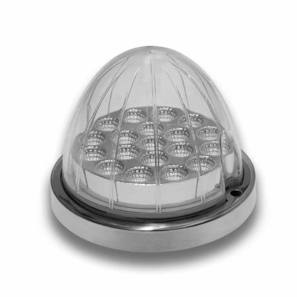 Amber Clearance & Marker to White Auxiliary Watermelon LED Light - 19 Diodes - Thumbnail 6