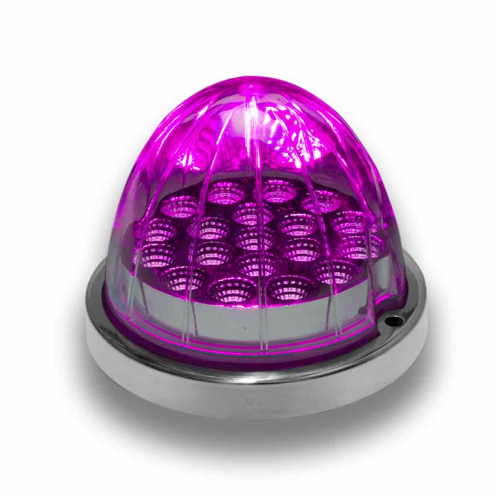 Red Clearance & Marker to Purple Auxiliary Watermelon LED Light - 19 Diodes - Thumbnail 5