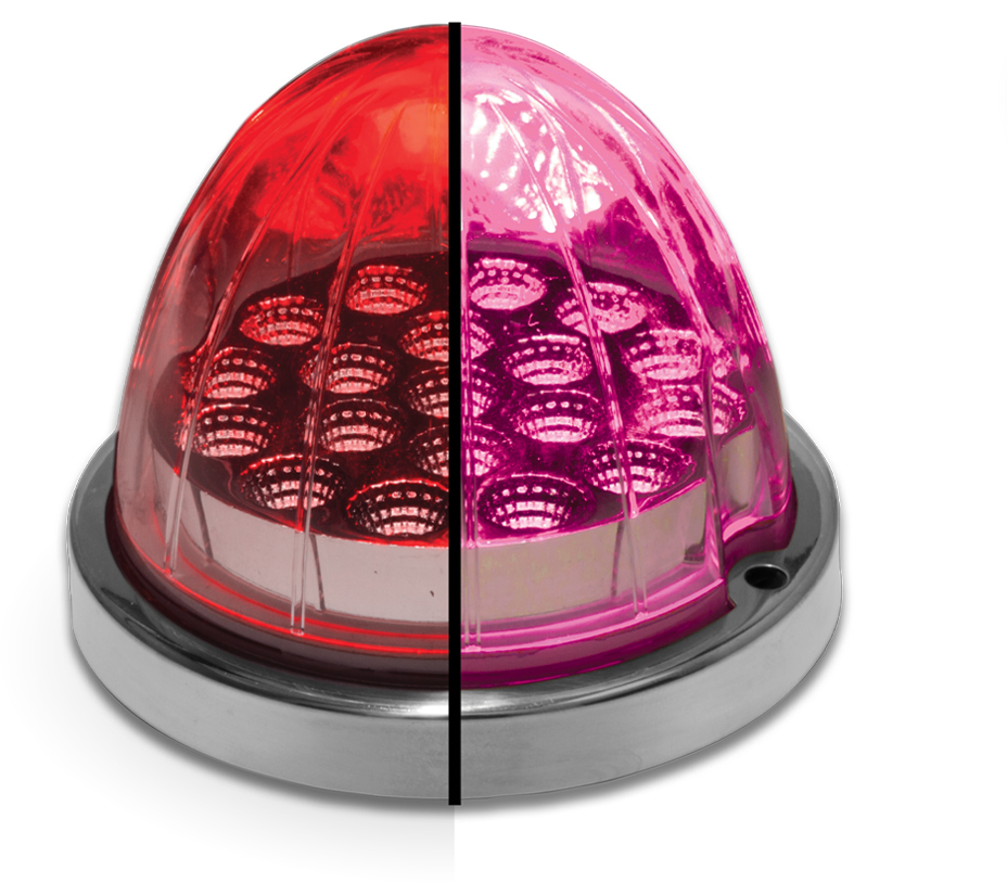 Red Clearance & Marker to Pink Auxiliary Watermelon LED Light - 19 Diodes - Thumbnail 4
