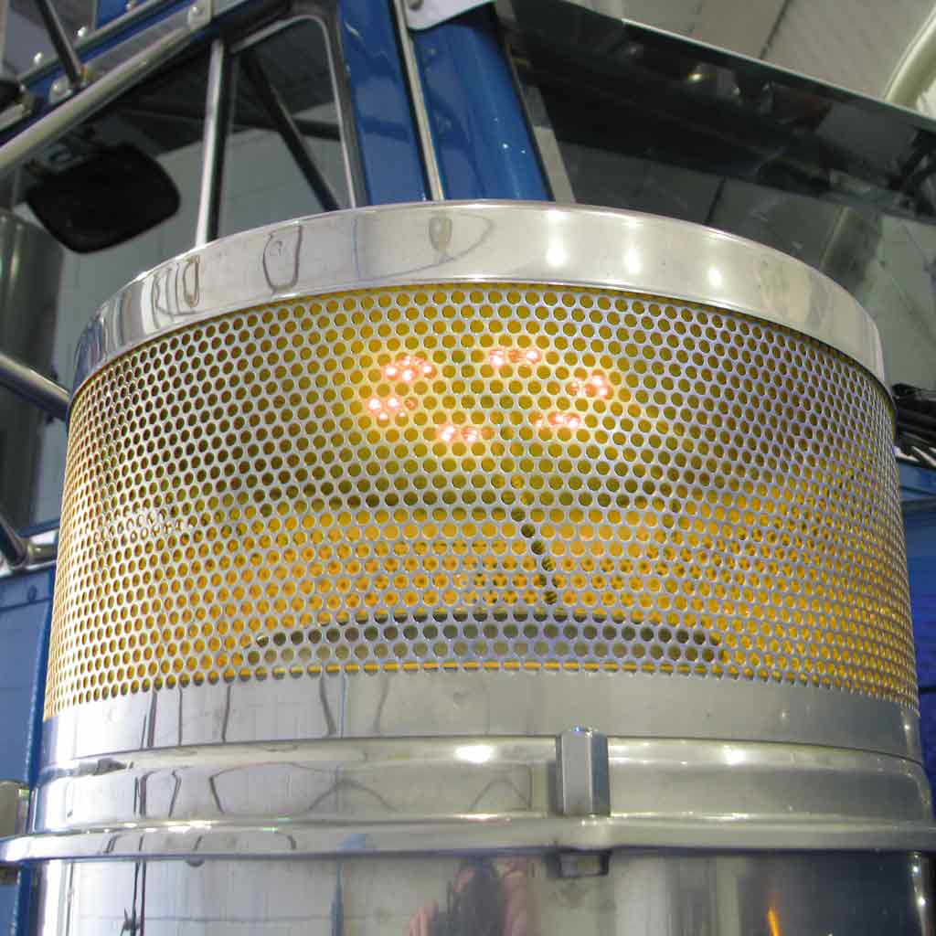 8" Amber Auxiliary Star LED Light for 15" Donaldson/Vortox Air Cleaners - 24 Diodes - Thumbnail 3