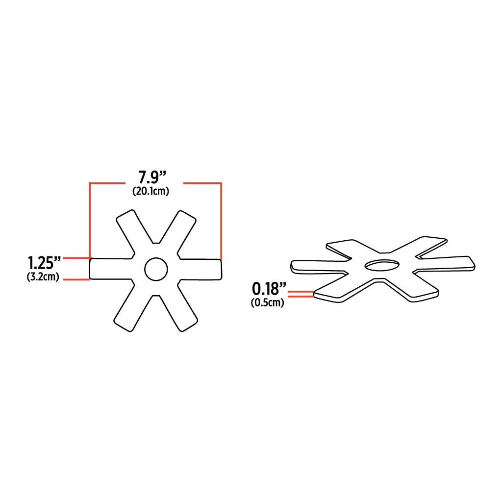 8" Amber Auxiliary Star LED Light for 15" Donaldson/Vortox Air Cleaners - 24 Diodes - Thumbnail 4