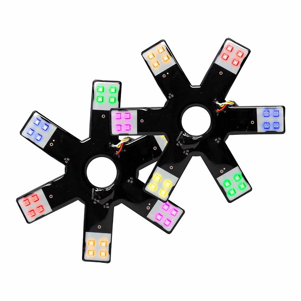 8" RGB Multi-Color Auxiliary Star LED Light Kit - 24 Diodes - Thumbnail 3