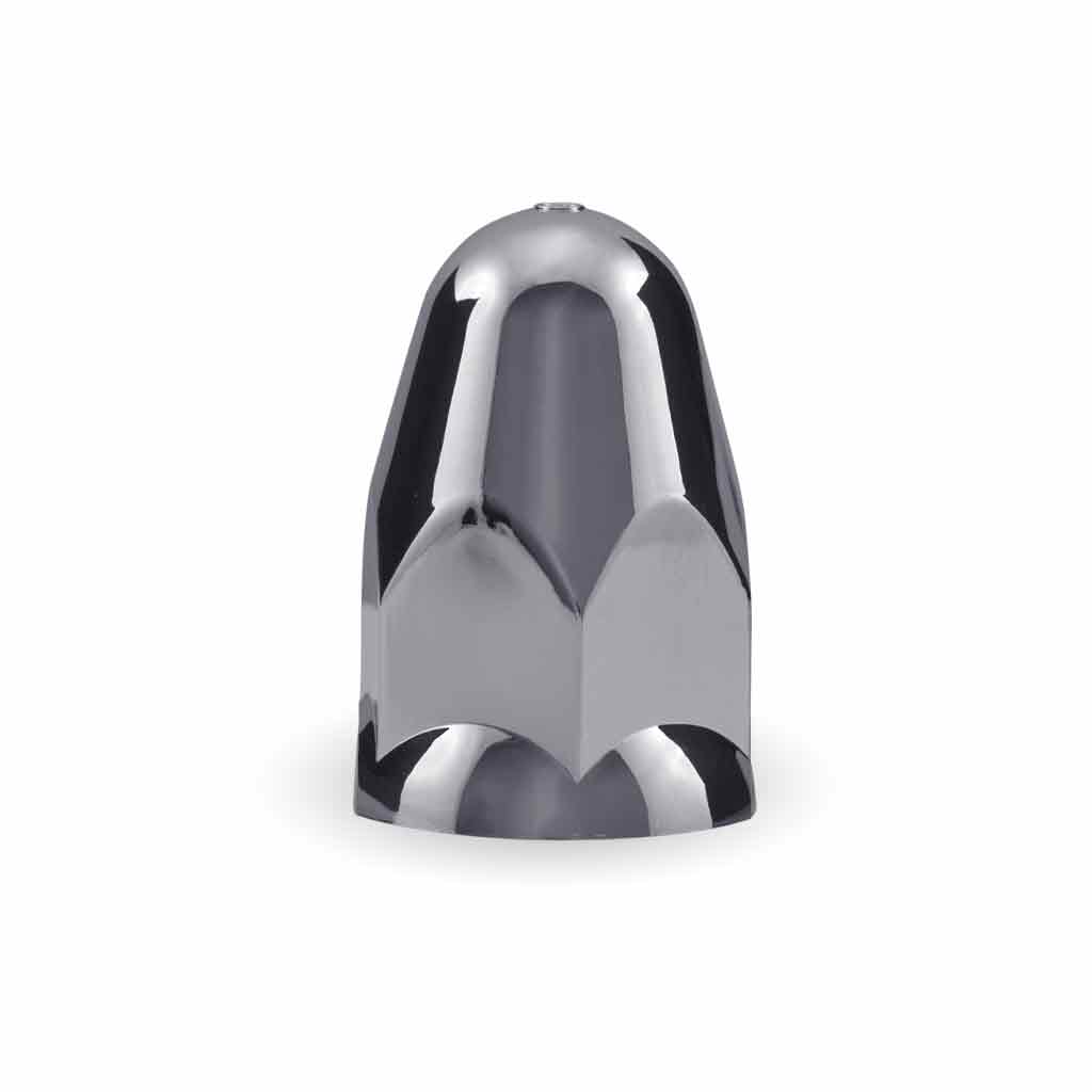 1 1/2" Push On Nut Cover with Flange - Chrome ABS Plastic