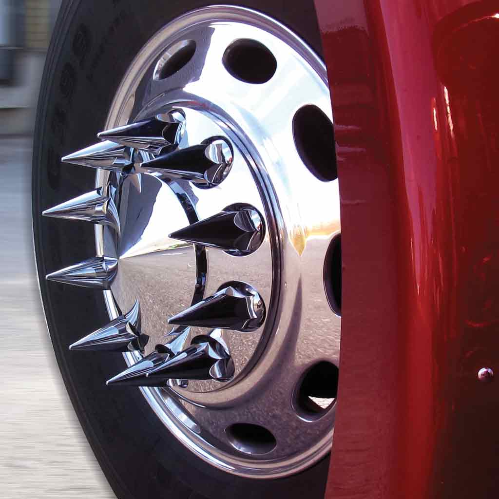 Complete Nut Cover Kit - 33mm Pointed Threaded Nut Covers with Flange | 60 Nut Covers - Thumbnail 4