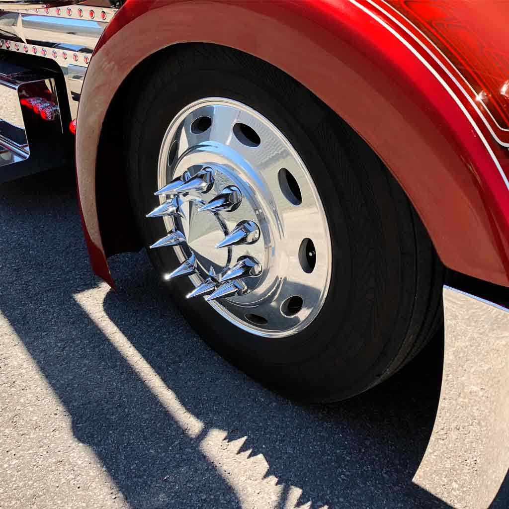 Complete Nut Cover Kit - 33mm Pointed Threaded Nut Covers with Flange | 60 Nut Covers - Thumbnail 6