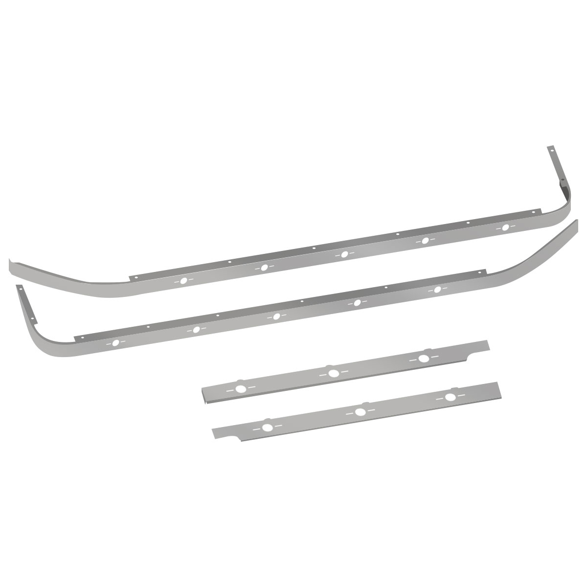 PB. 579 Long Hood Cab & 80" Sleeper Kit - Underbody Exhaust | No Block Heater | 16 x Slotted Holes