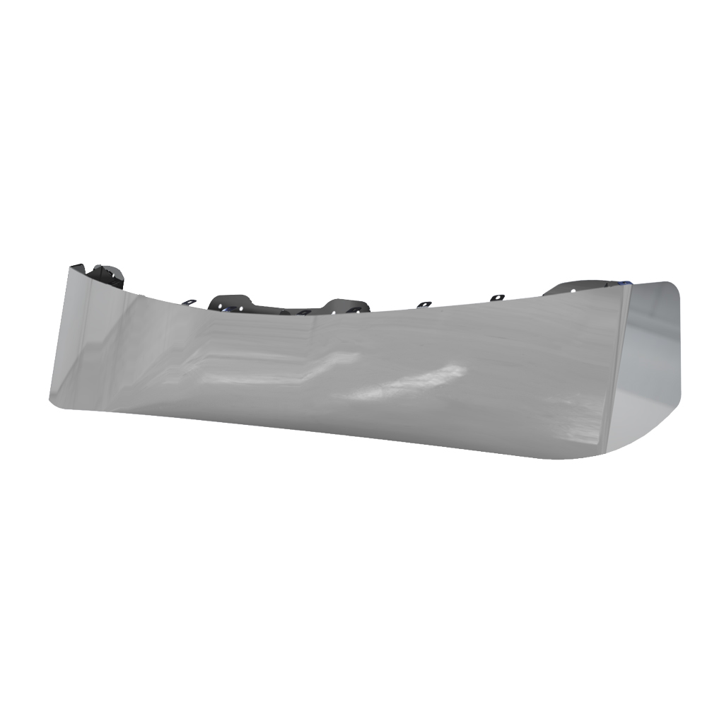 KW. W990 15" Low Roof Curved One Piece Sun Visor (2017+) - Blank - Thumbnail 3