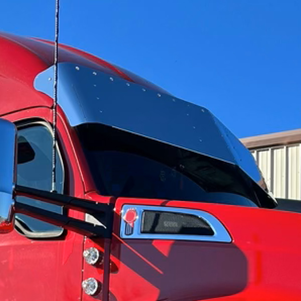 KW. T680 17" Sun Visor (2012+) - 18 x 3/4" Light Holes