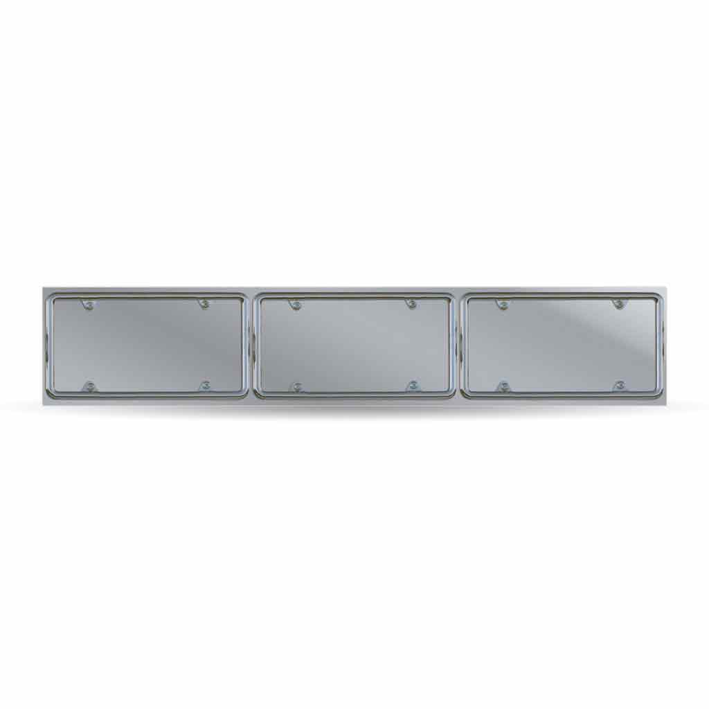 License Plate Holder - Triple Plate | Stainless Steel
