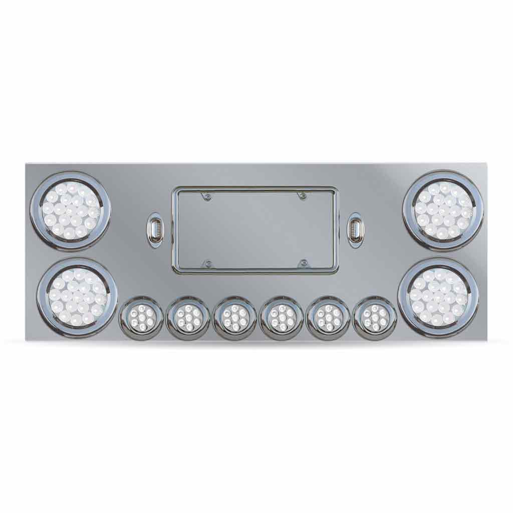 Dual LED Rear Center Panel - 4" & 2" LEDs| Stainless Steel - Thumbnail 4