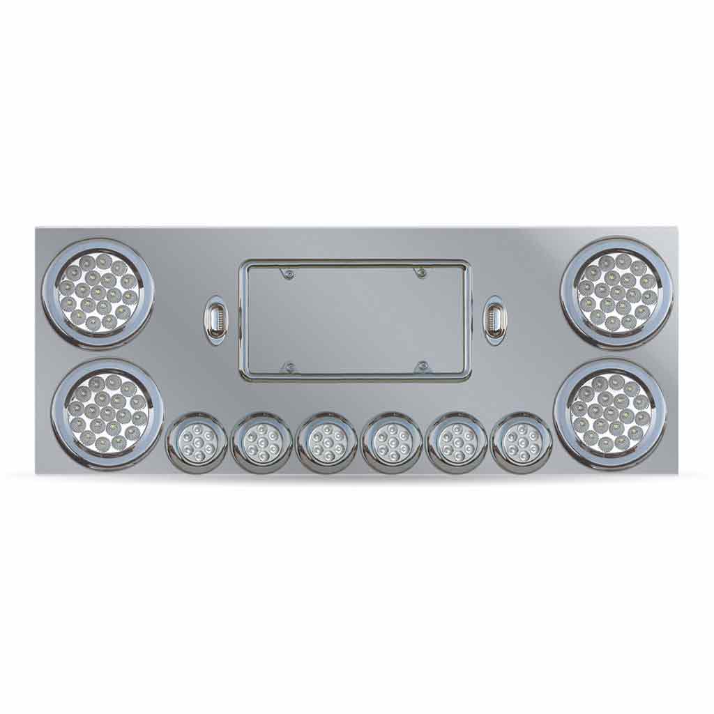 Dual LED Rear Center Panel - 4" & 2" LEDs | Stainless Steel - Thumbnail 3