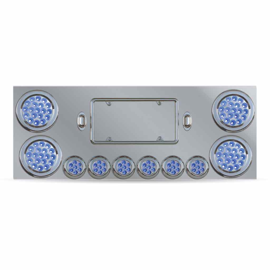 Dual LED Rear Center Panel - 4" & 2" LEDs | Stainless Steel - Thumbnail 5