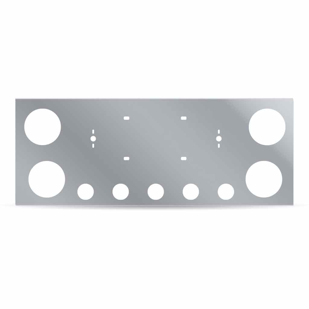 LED Rear Center Panel - 4 x 4" Holes & 5 x 2.5" Holes | Stainless Steel