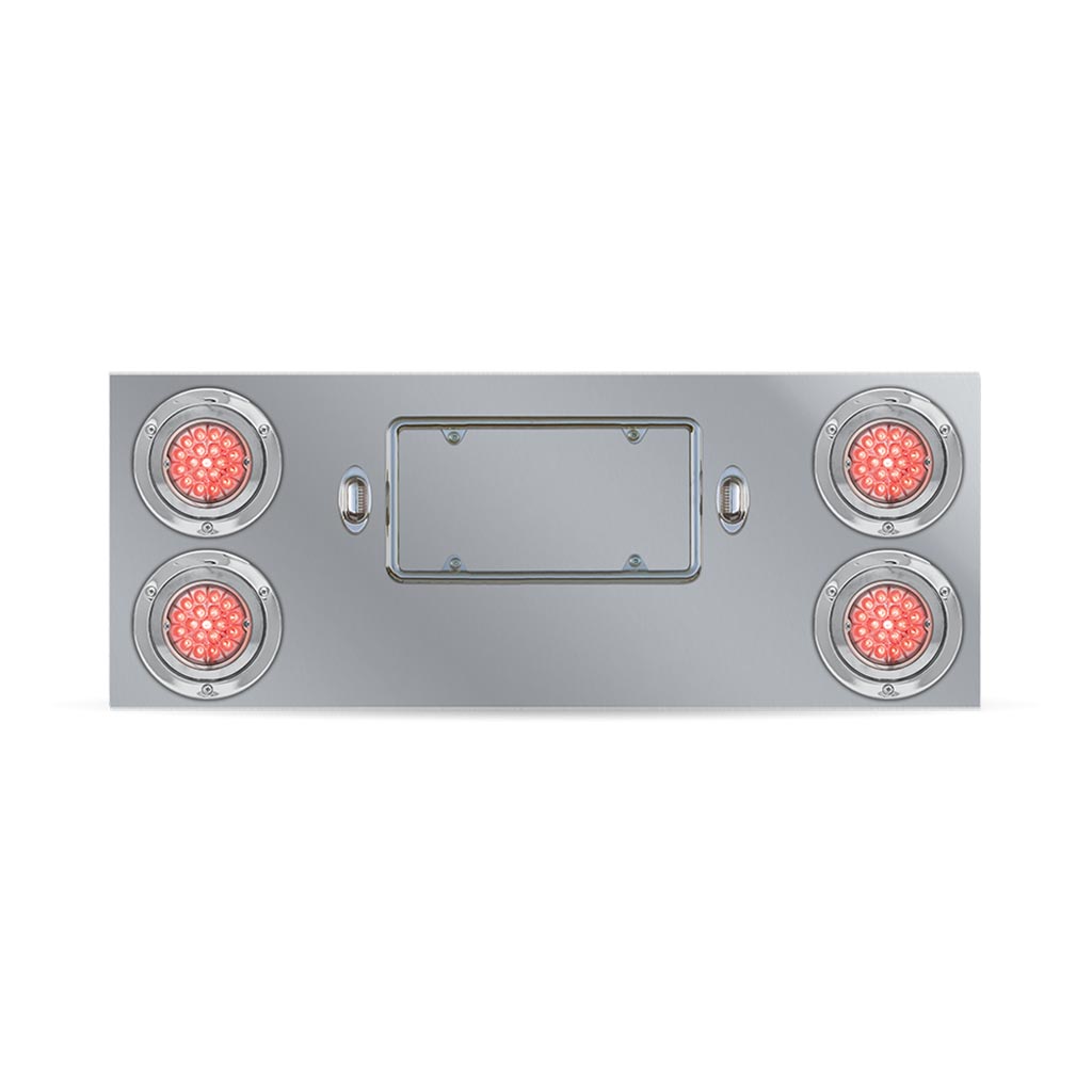LED Rear Center Panel - Star-Burst Watermelon LEDs (Red Lens) - Thumbnail 2