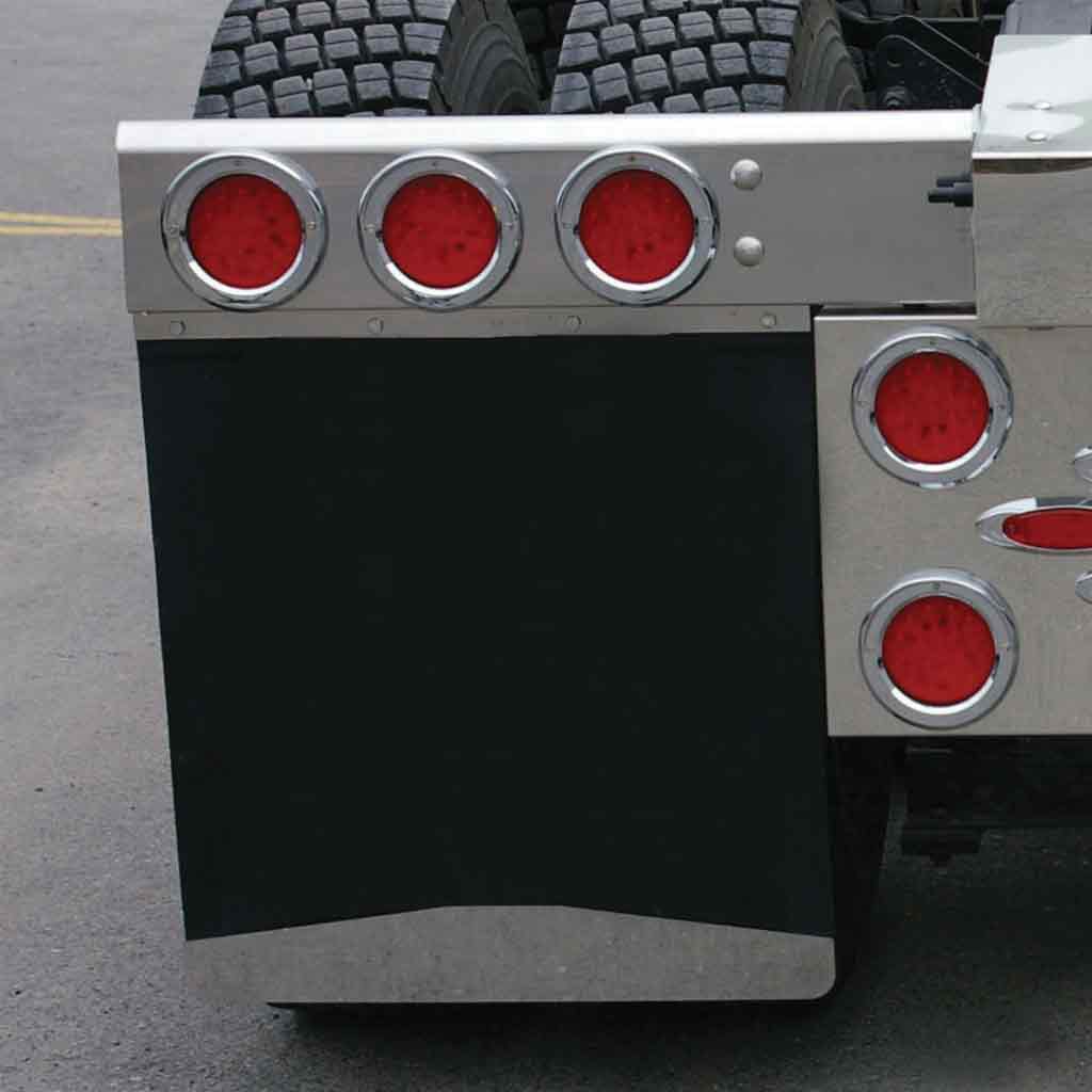 24" Angled Bottom Mud Flap Weights - Welded | Stainless Steel - Thumbnail 2
