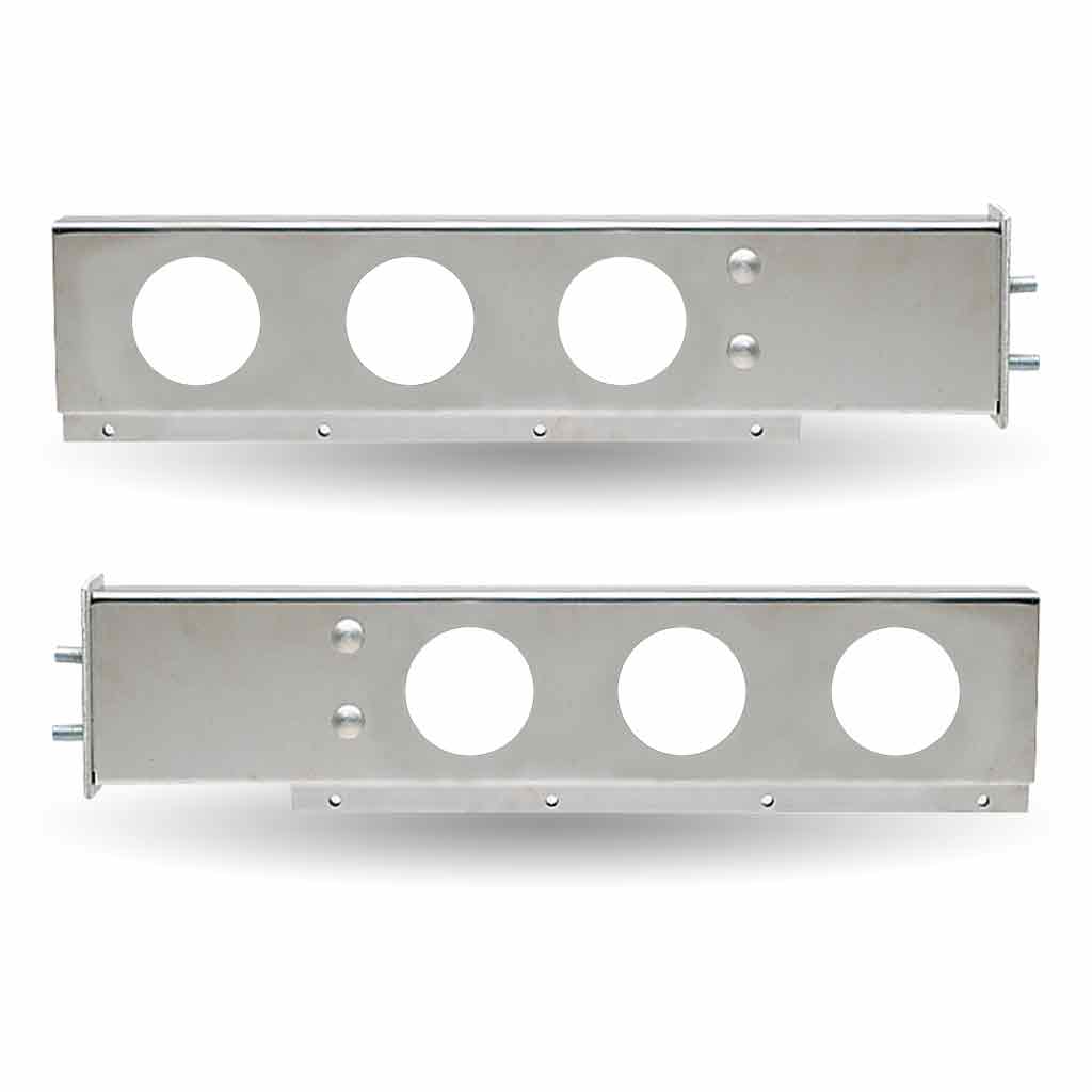 30" Mud Flap Hangers - 2 1/2" Bolt Spacing | 6 x 4" Holes | Stainless Steel