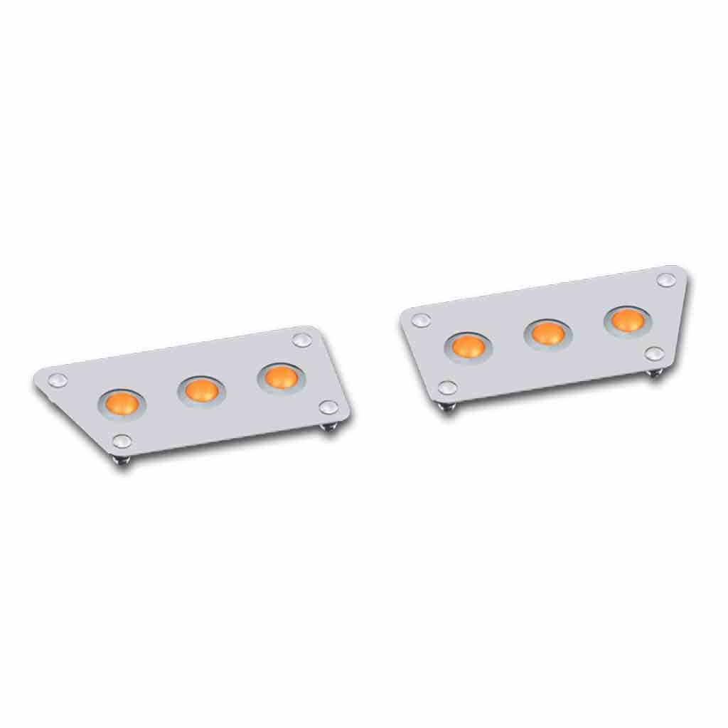 WS. 5700 XE Lower Bumper Inserts (All Years) - 6 x 3/4" Button Light Holes