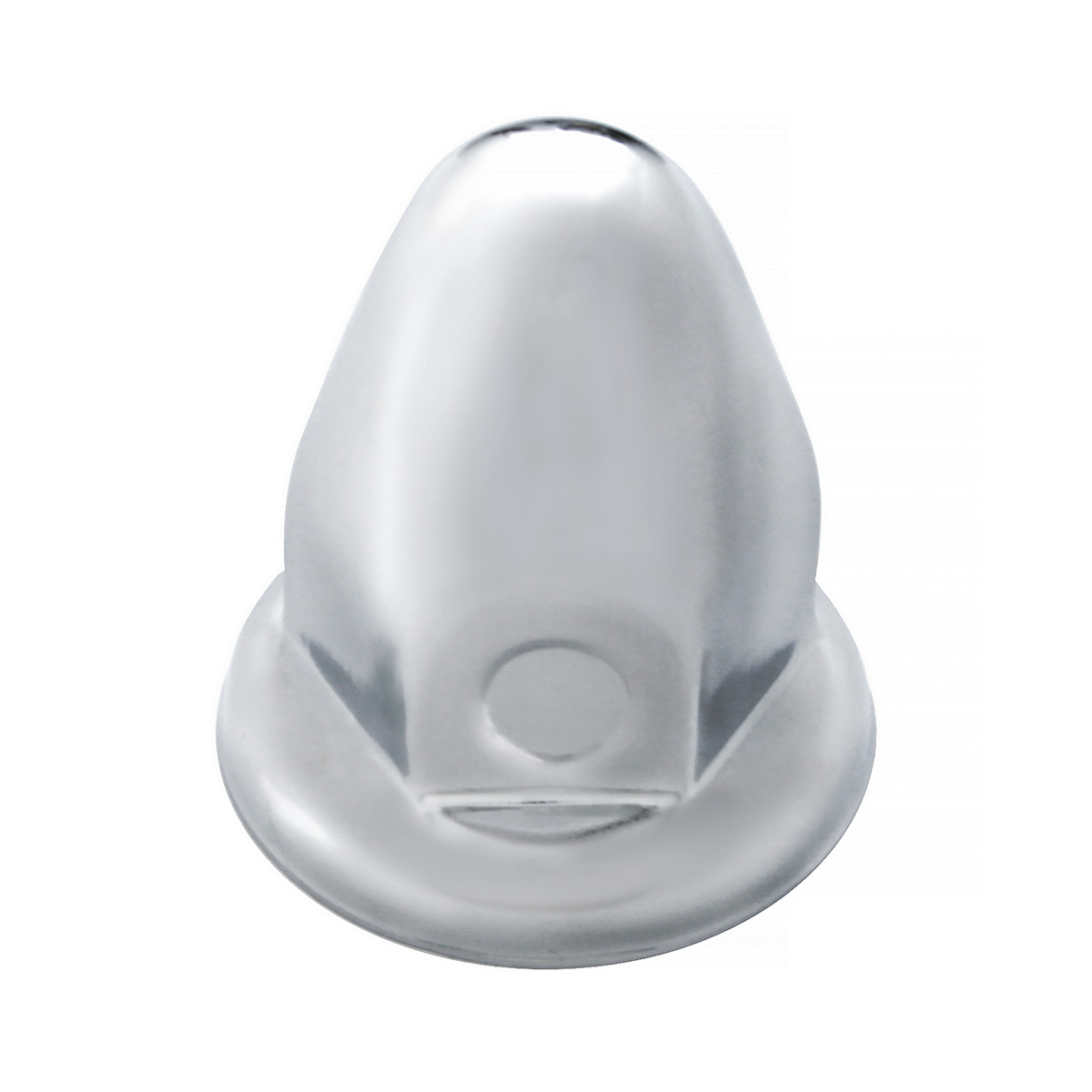 33mm x 2-1/8" Chrome Steel Bullet Nut Covers With Flange (10-Pack) - Thumbnail 2