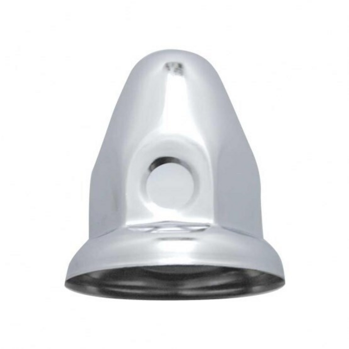 33mm x 2-1/8" Chrome Steel Bullet Nut Covers With Flange (10-Pack) - Thumbnail 5