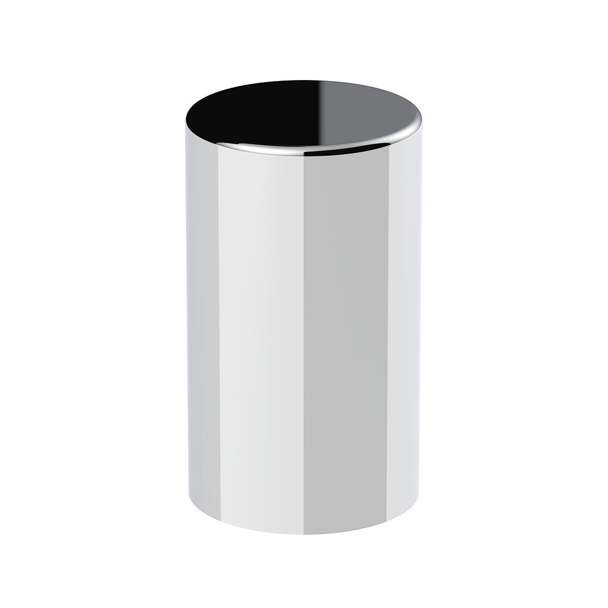 33mm x 3-1/2" Chrome Plastic Cylinder Nut Cover - Thread-On (Bulk) - Thumbnail 6