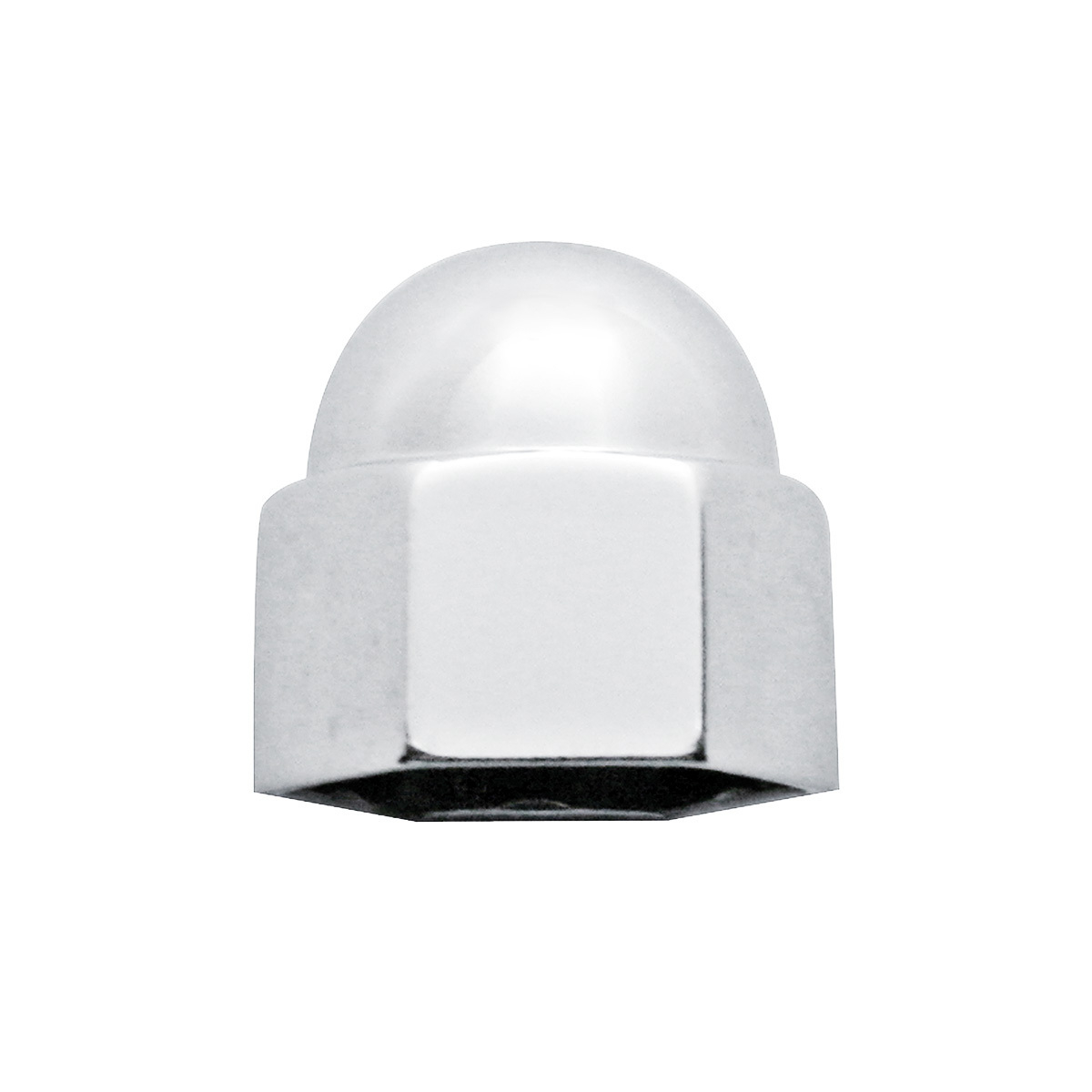 9/16" X 11/16" Chrome Die-Cast Acorn Nut Cover - Thumbnail 2