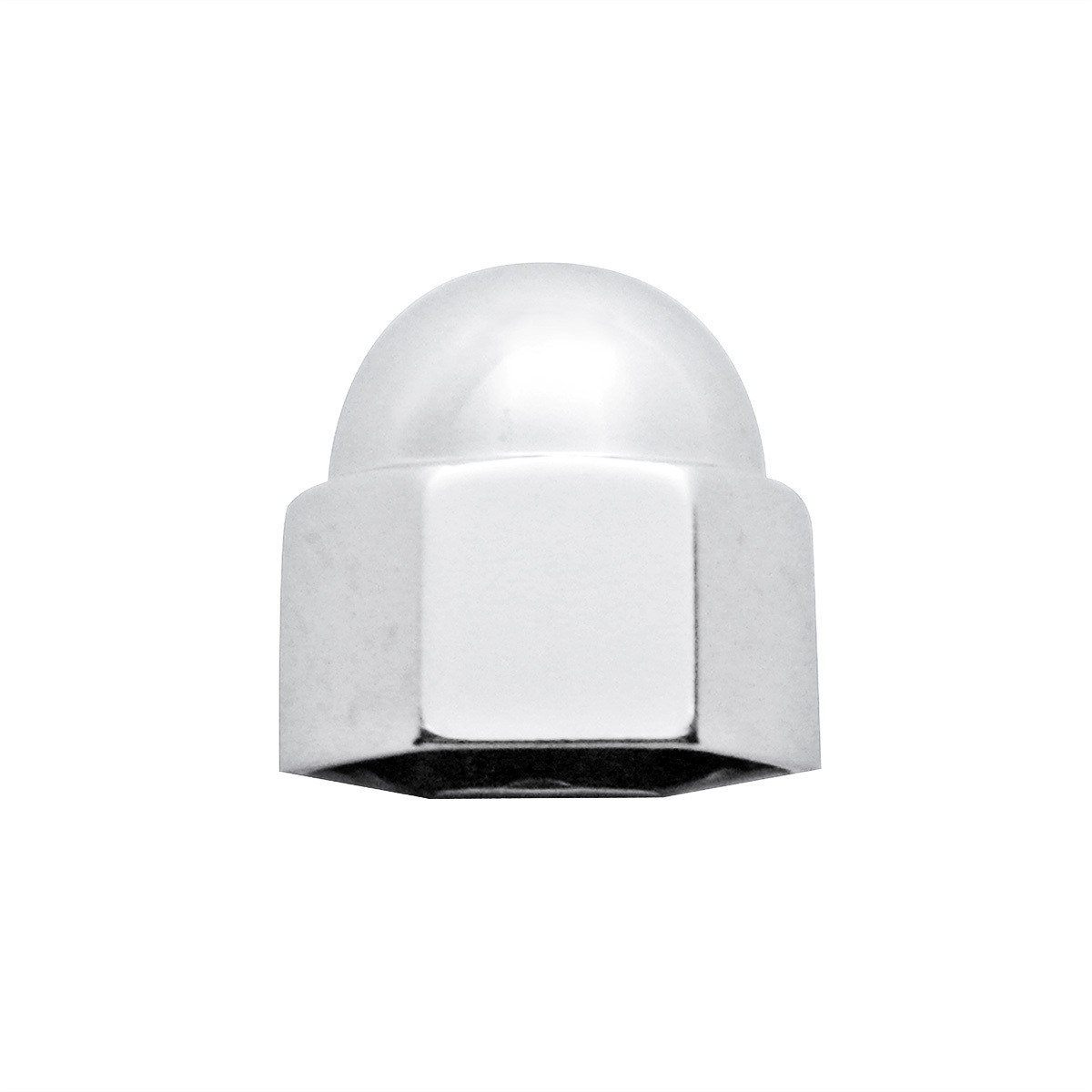 3/8" X 5/8" Chrome Die-Cast Acorn Nut Cover - Thumbnail 3