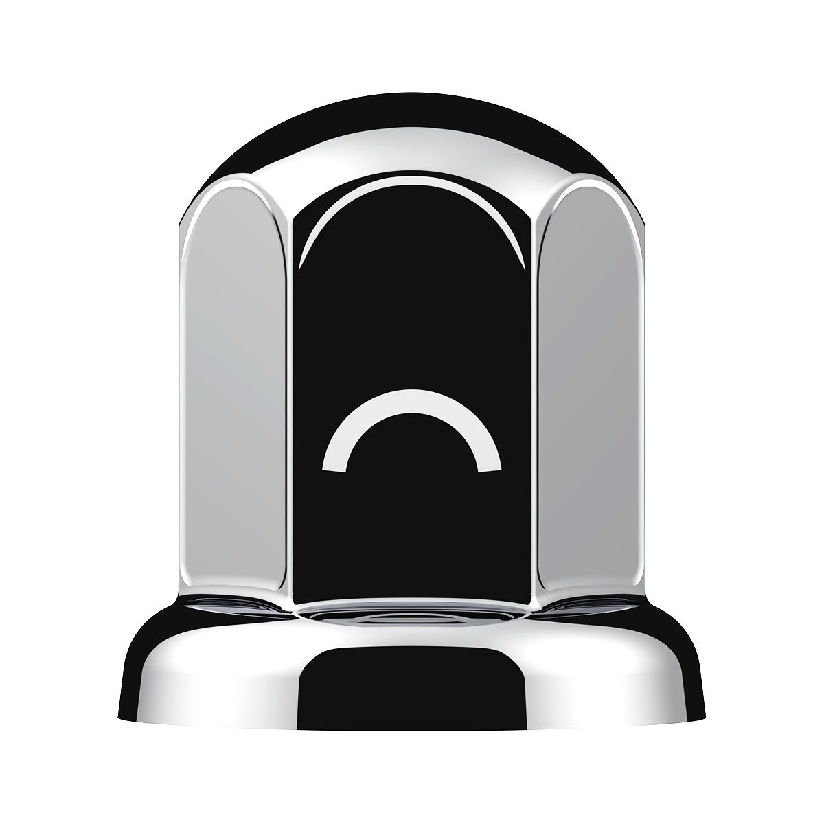 33mm X 2" Chrome Steel Standard Nut Cover With Flange