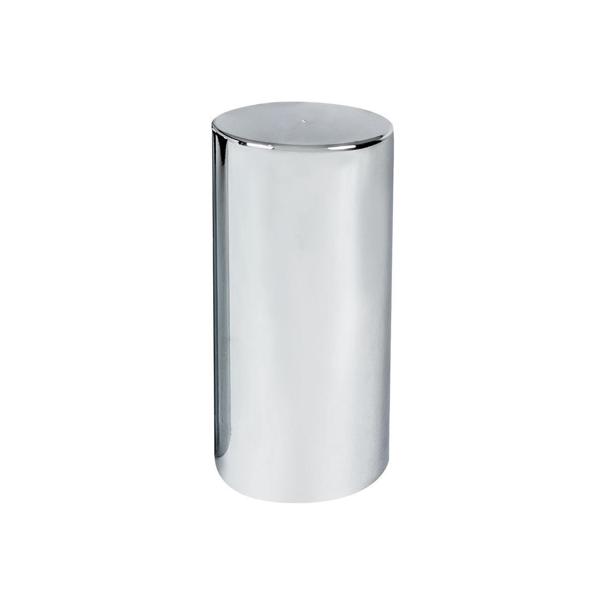 33mm X 4-1/4" Chrome Plastic Tall Cylinder Nut Cover - Thread-On (Bulk)