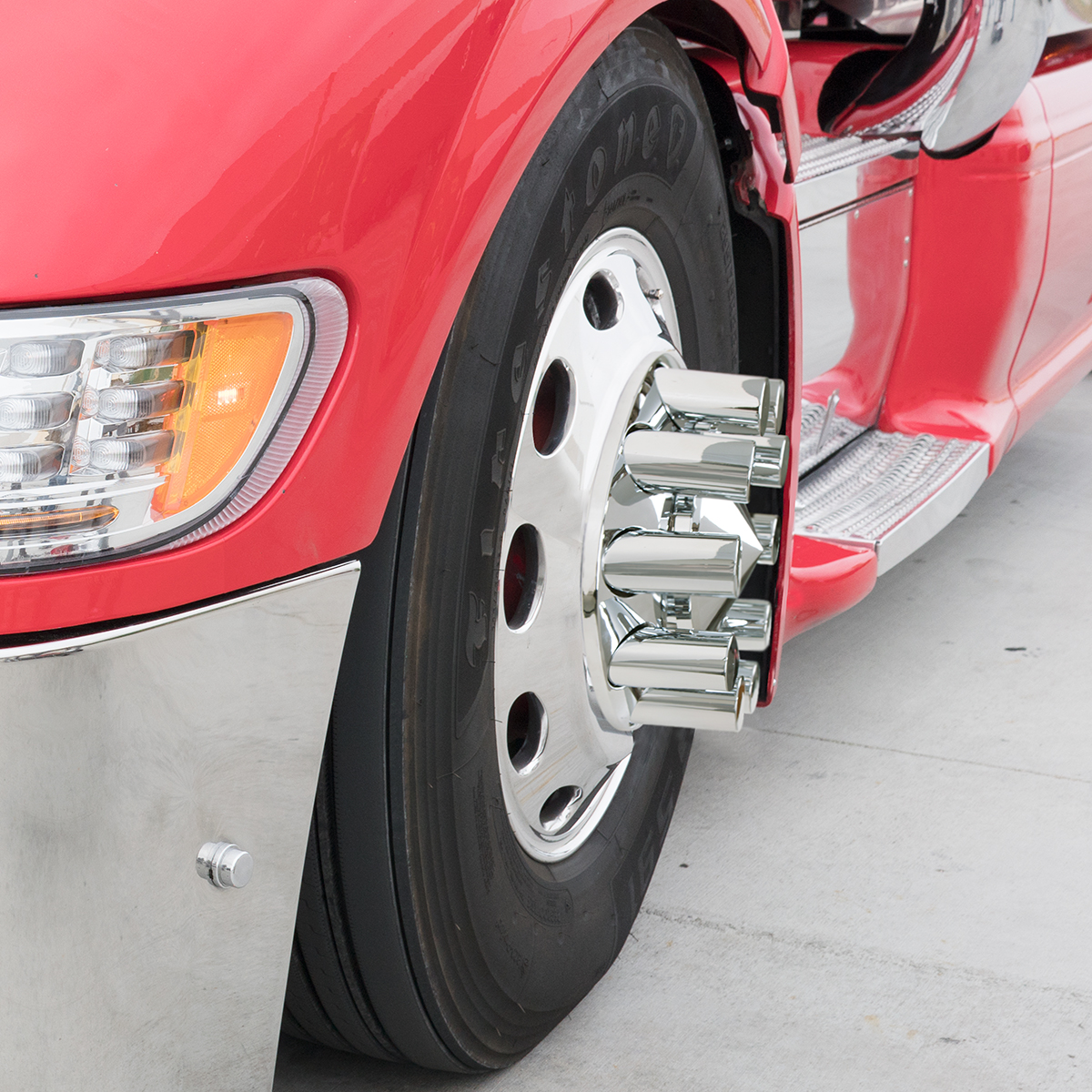 33mm X 4-1/4" Chrome Plastic Tall Cylinder Nut Covers - Thread-On (60-Pack) - Thumbnail 7