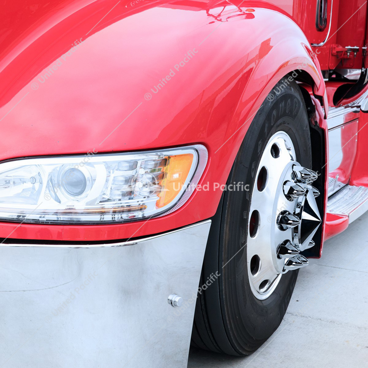 1-1/2" X 2-3/4" Chrome Plastic Bullet Nut Covers - Push-On (20-Pack) - Thumbnail 7