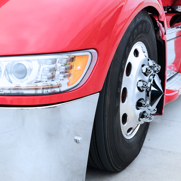 1-1/2" X 2-1/4" Chrome Plastic Standard Nut Cover - Push-On (Bulk) - Thumbnail 3