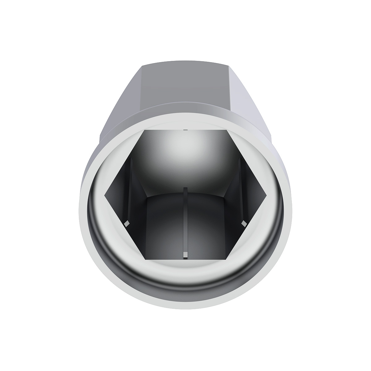 33mm X 2-7/16" Chrome Plastic Standard Nut Covers With Flange - Push-On (Color Box of 20) - Thumbnail 4