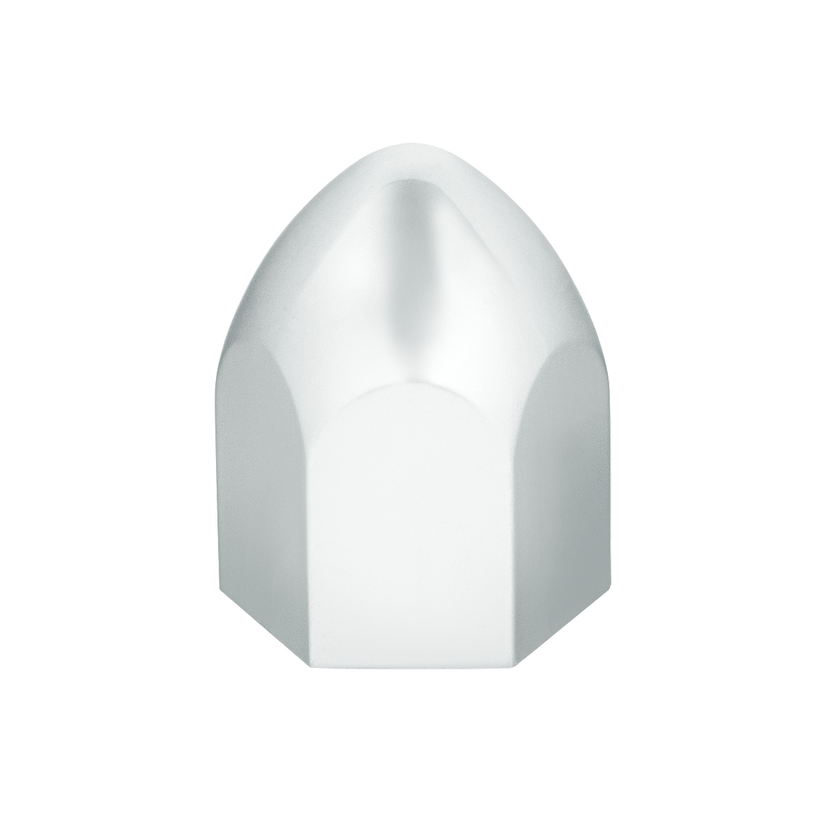 1" x 1 5/8" Chrome Plastic Bullet Nut Cover - Push-On (10 Pack) - Thumbnail 3