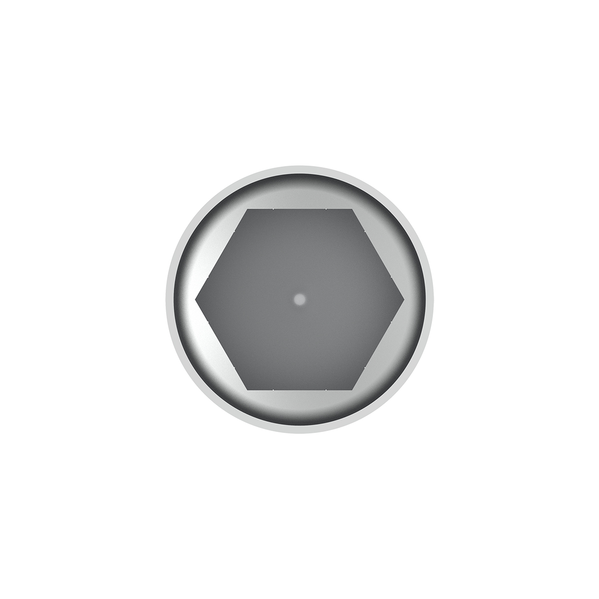 33mm X 2-3/8" Chrome Plastic Bullet Nut Cover With Flange - Push-On (Bulk) - Thumbnail 7