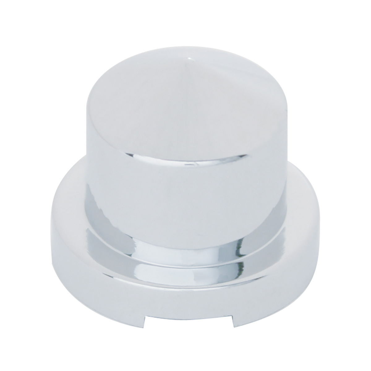 7/16" X 3/4" Chrome Plastic Pointed Nut Cover - Push-On - Thumbnail 3